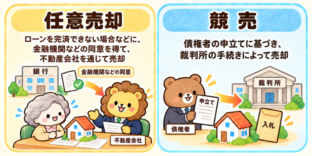 任意売却と競売の違い