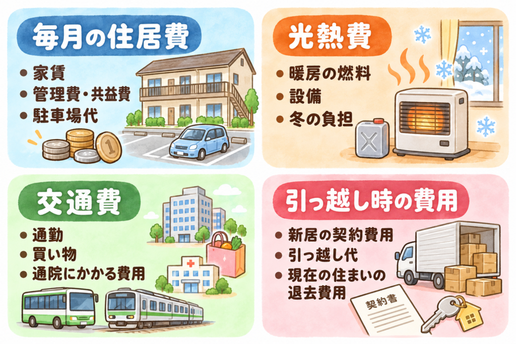 住まいの費用比較図